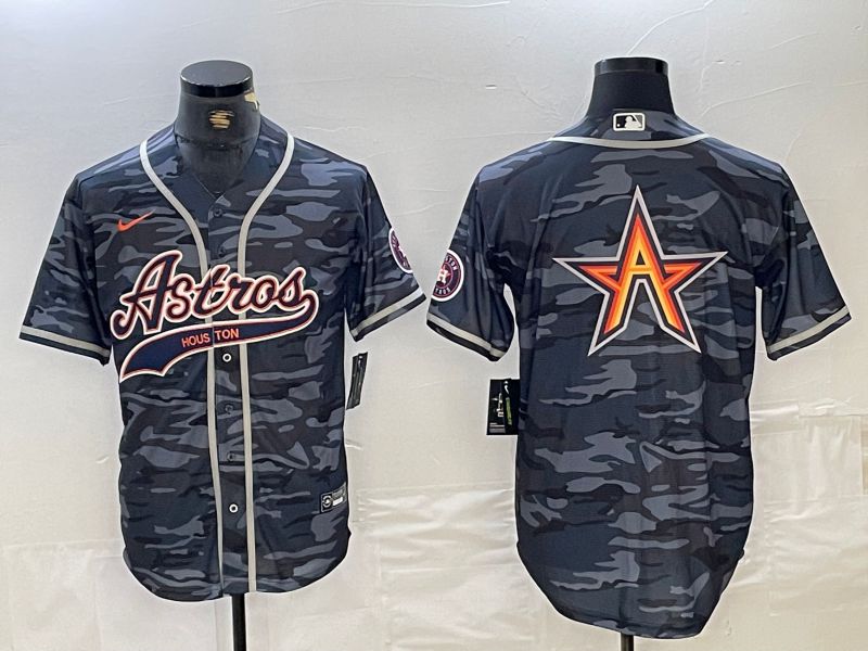 Men Houston Astros Blank Camo Jointly 2024 Nike MLB Jersey style 3->->MLB Jersey